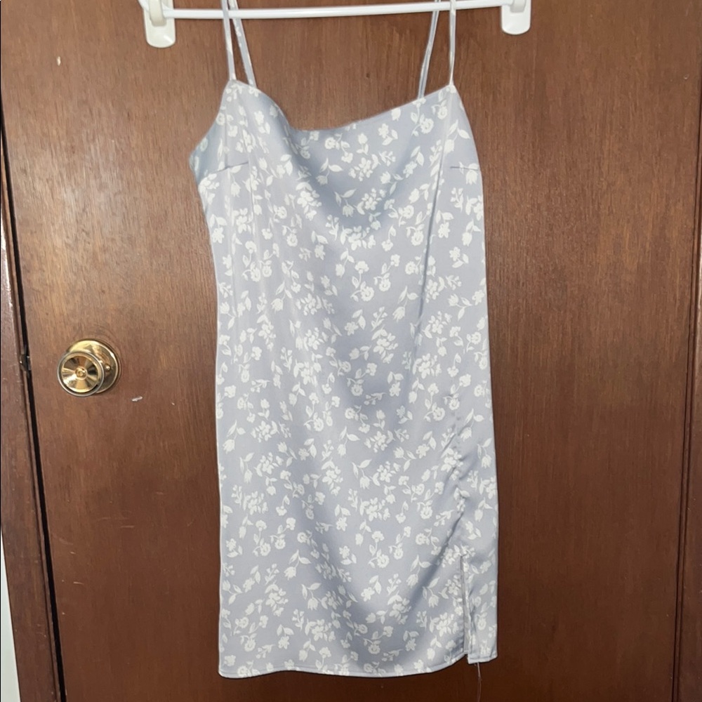 Garage - Blue and White Floral - Slip Mini Dress